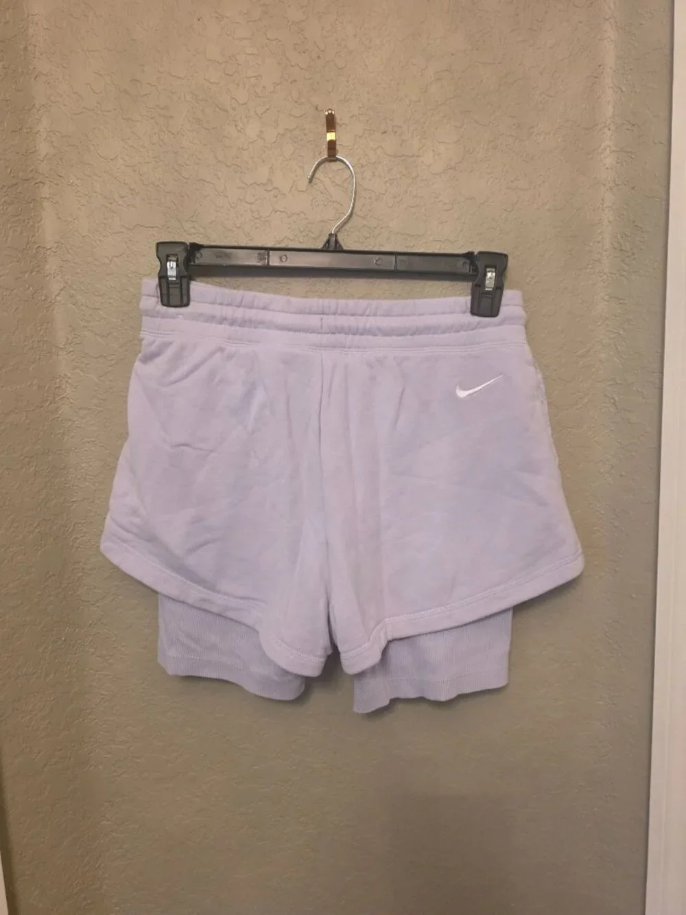 NIKE Serena Williams Design Crew 2 in 1 Layered Purple shorts M